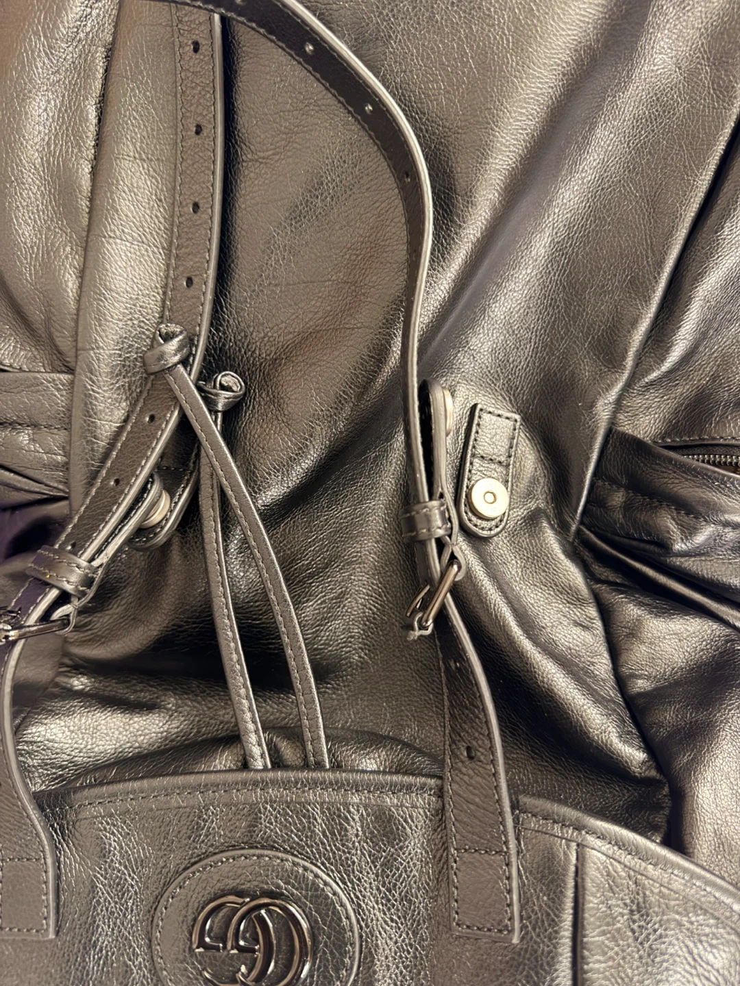 Gucci Black Leather Backpack - photo 4