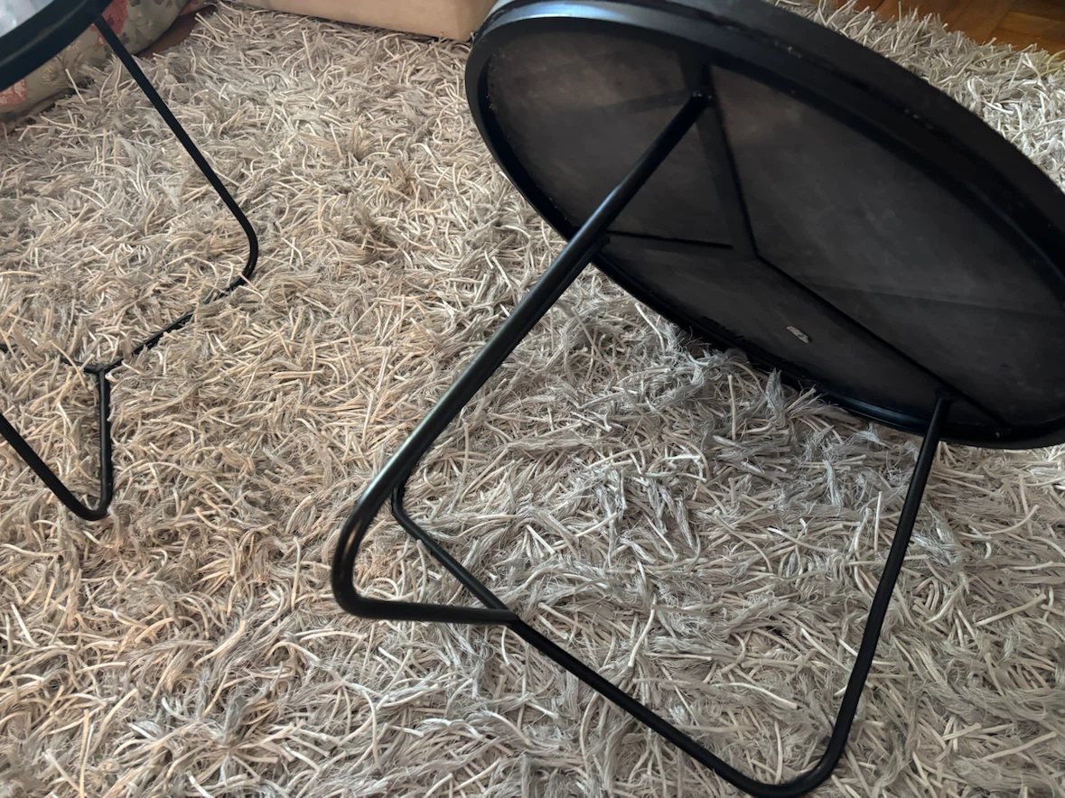 2 Marble Top nesting side tables - photo 3