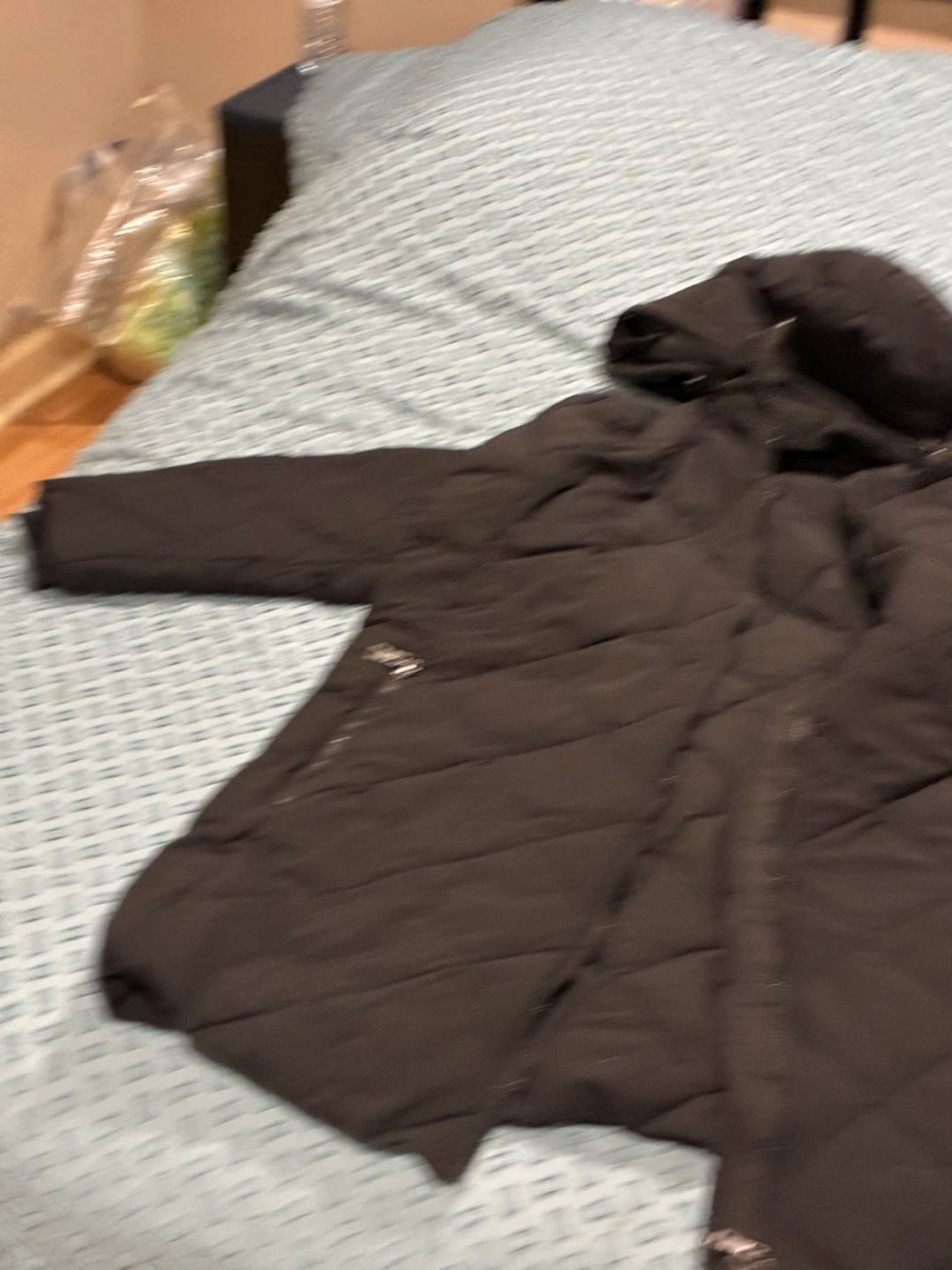 Black Quilted Jacket 3XL