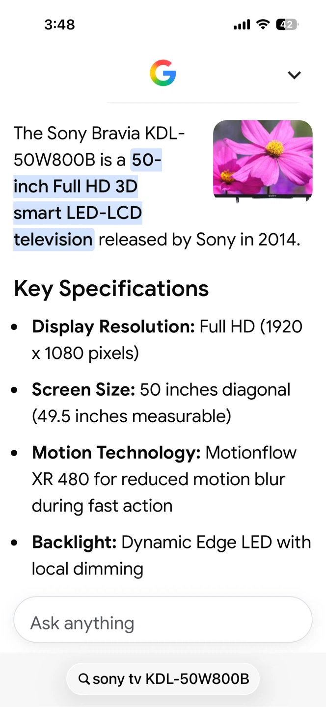 Sony Bravia 50-inch Smart LED-LCD TV and Soundbar - photo 2