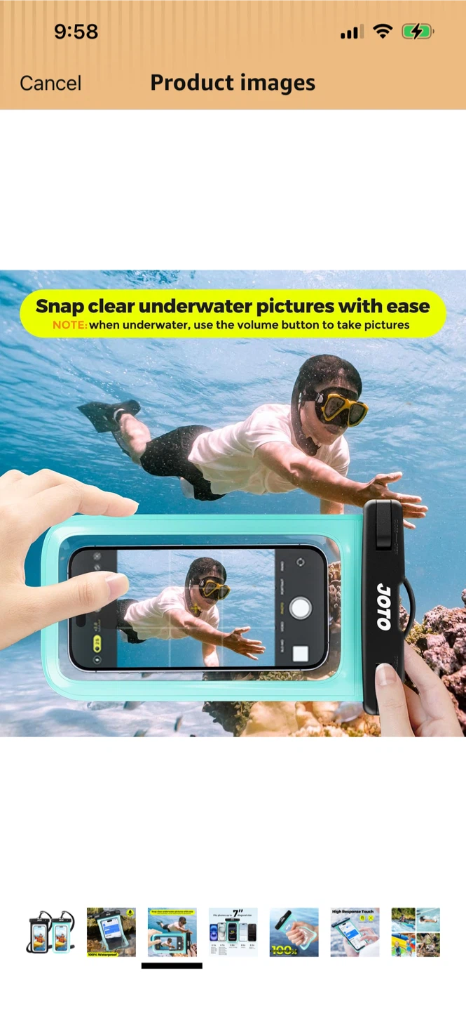 JOTO IPX8 Waterproof Phone Pouches (2 Pack) - photo 2