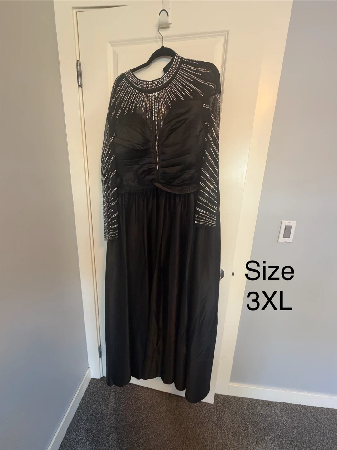 City Studio Black Evening Gown