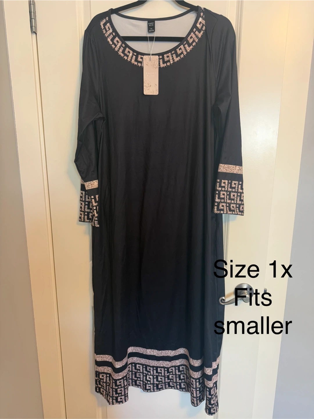 Emery Rose Black Dress Size 1X