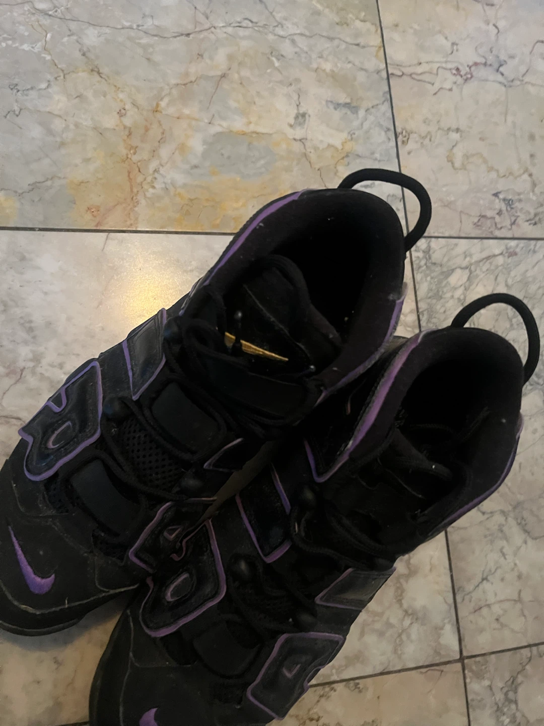 Nike Air More Uptempo Black and Purple - photo 3
