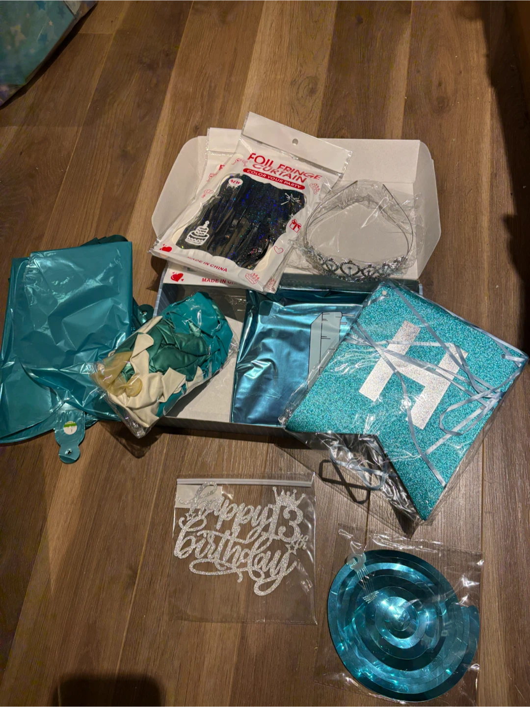 Birthday Kit with 1 & 3 Mylar Balloons