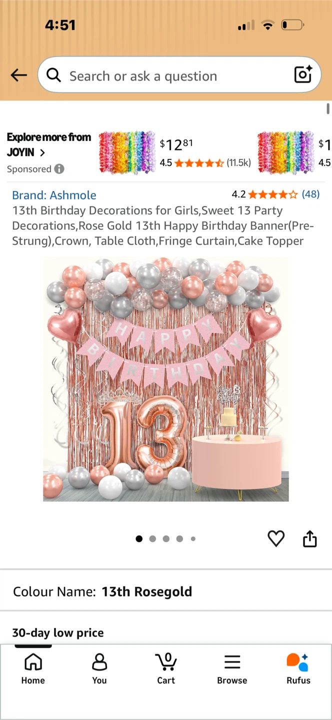 Birthday Kit with 1 & 3 Mylar Balloons - photo 3