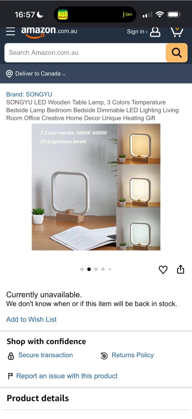 SONGYU LED Wooden Table Lamp - photo 4