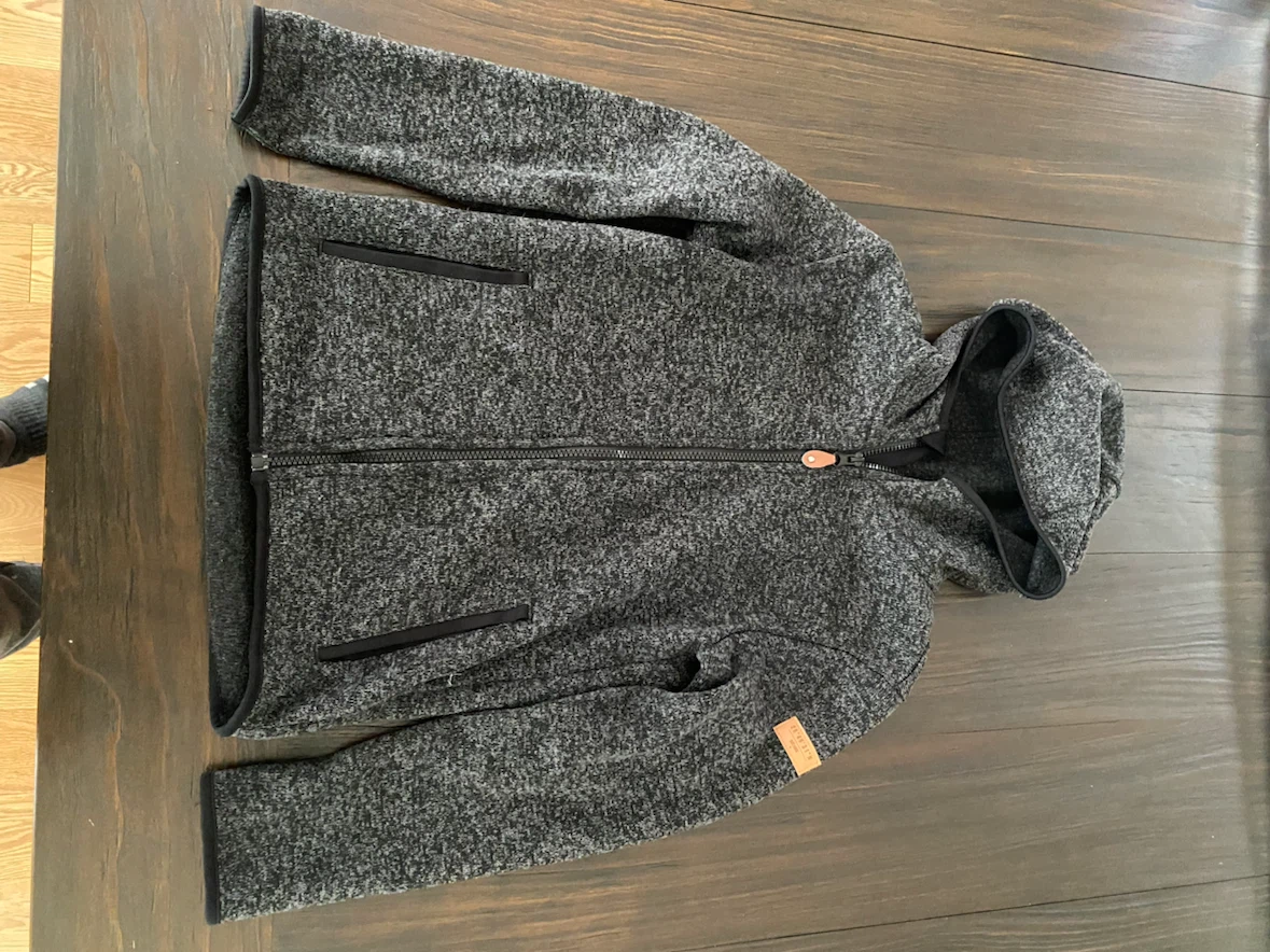 H&M Kids Grey Zip-Up Fleece Hoodie