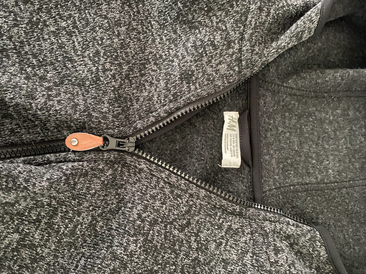 H&M Kids Grey Zip-Up Fleece Hoodie - photo 3