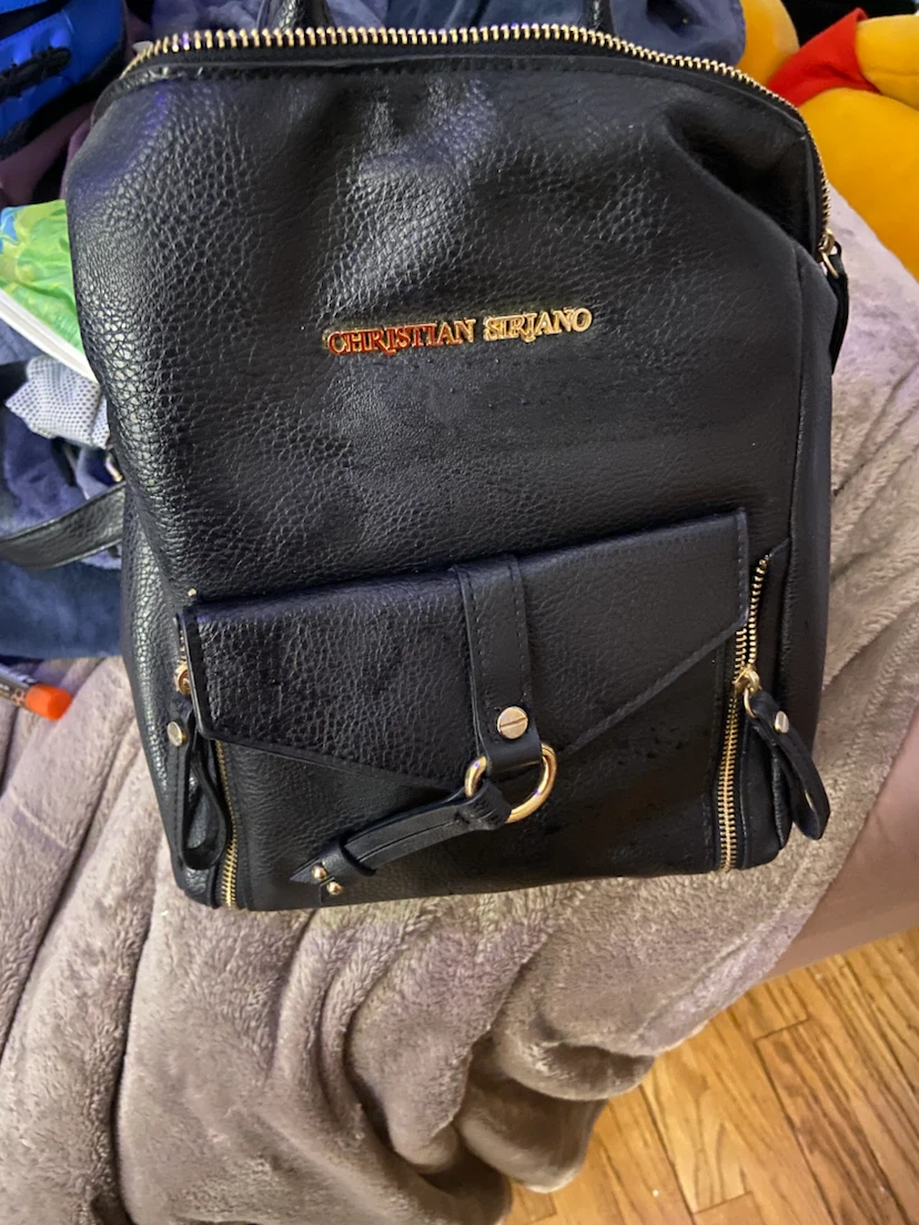 Christian Siriano Black Backpack