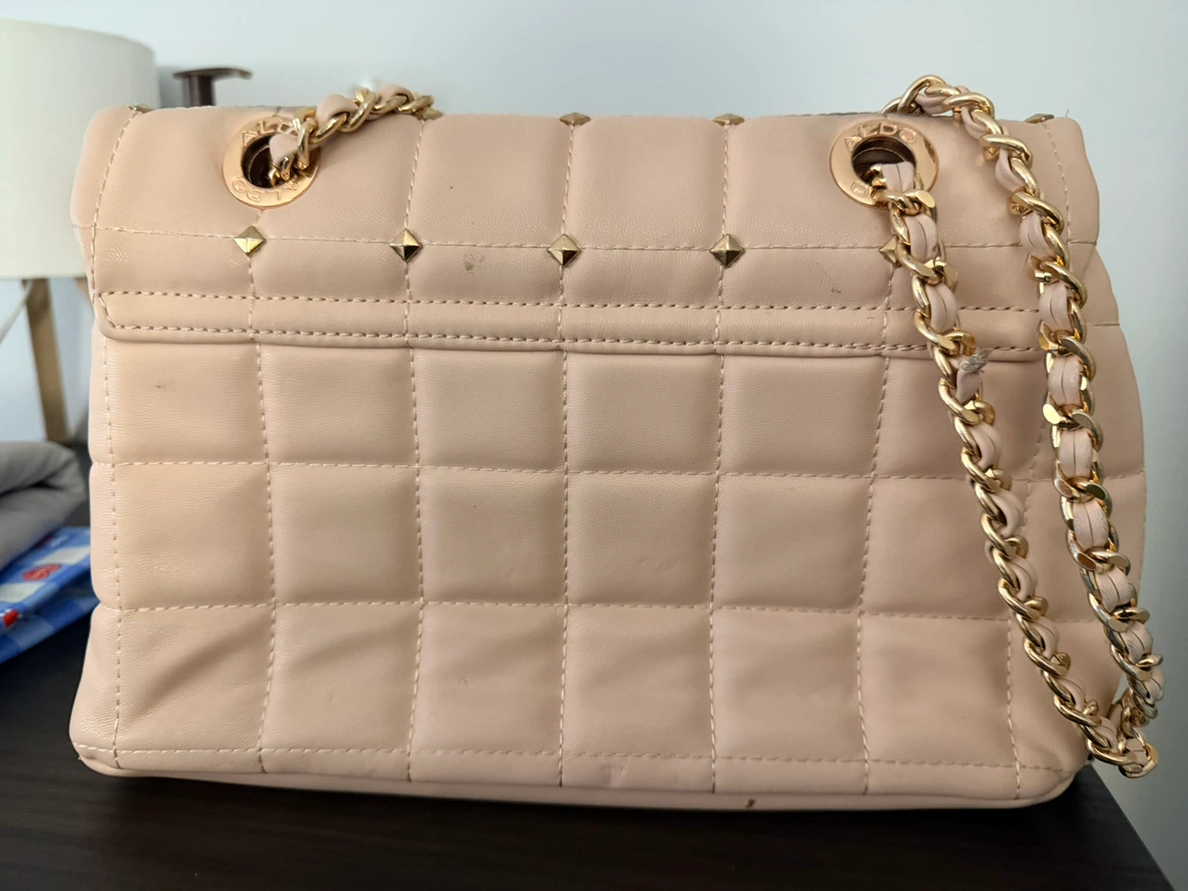 ALDO Quilted Crossbody Bag - Light Pink - photo 3