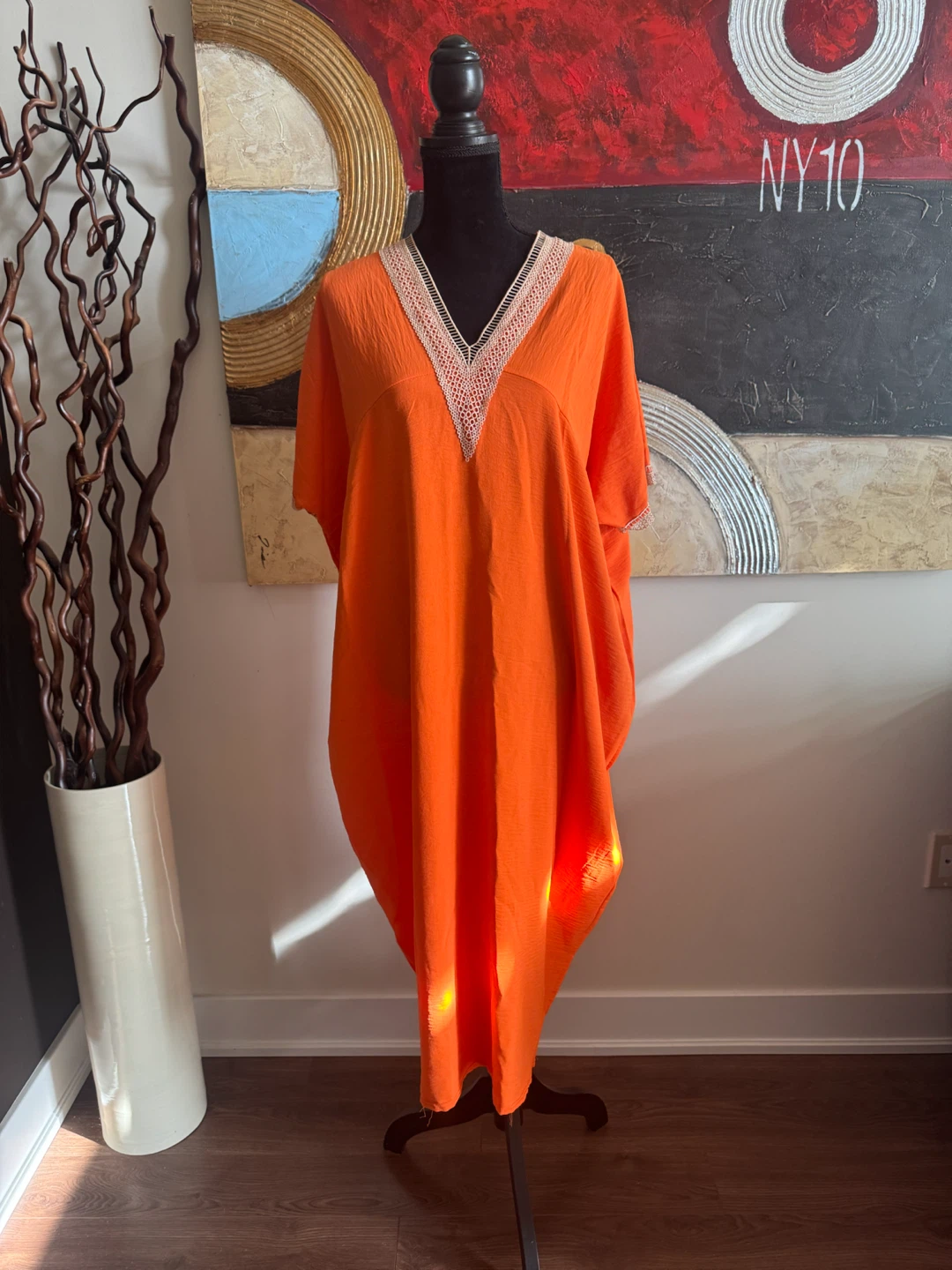 🧡 Gorgeous Orange Moroccan Dress