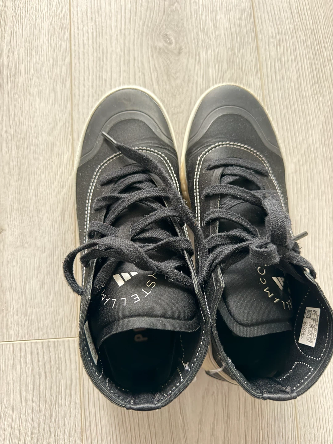 Adidas x Stella McCartney Black High-Top Sneakers