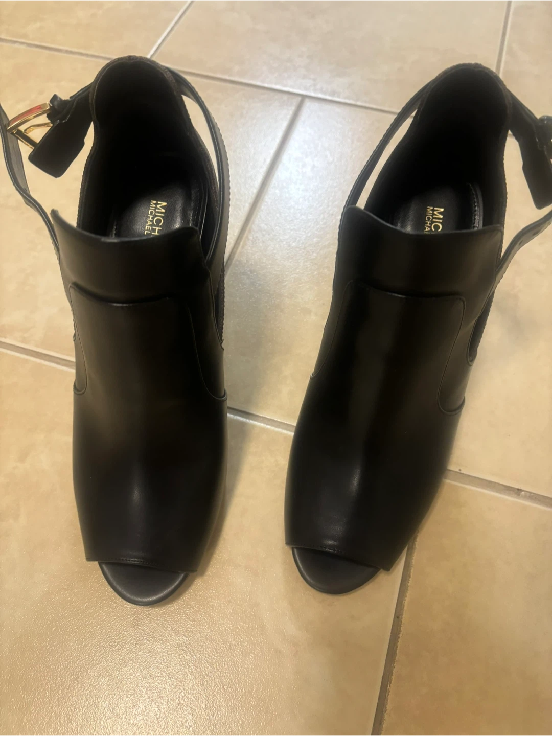Michael Kors Peep-Toe Heeled Booties