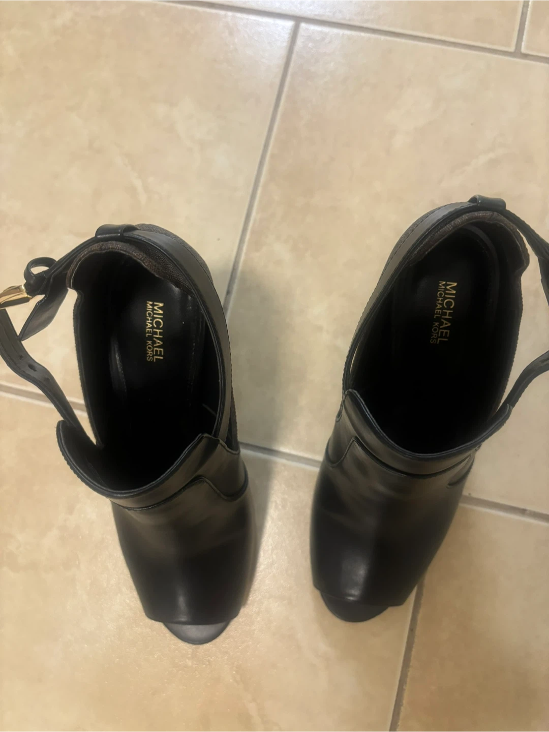 Michael Kors Peep-Toe Heeled Booties - photo 2