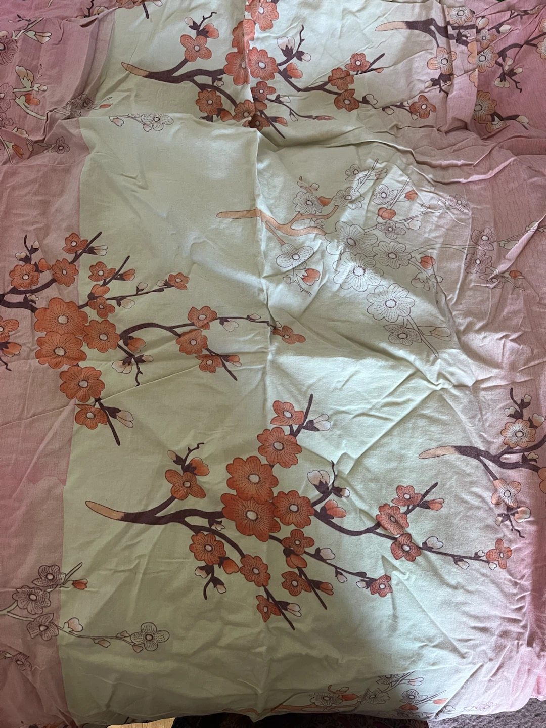 Floral pattern pure cotton bedsheet