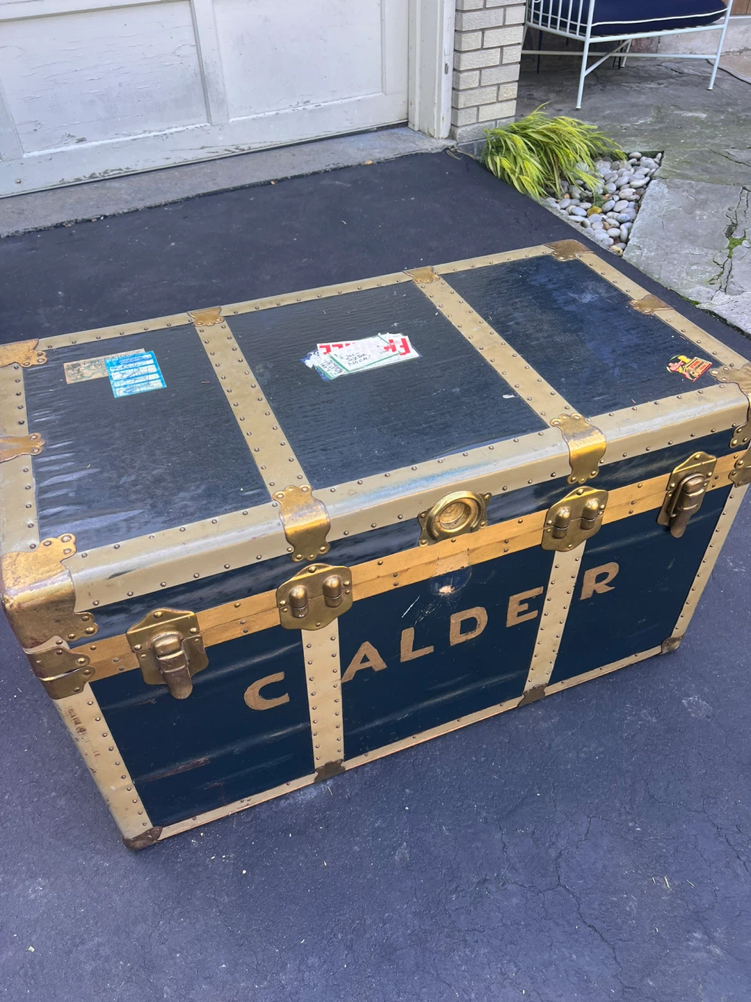 Vintage Steamer Travel Trunk