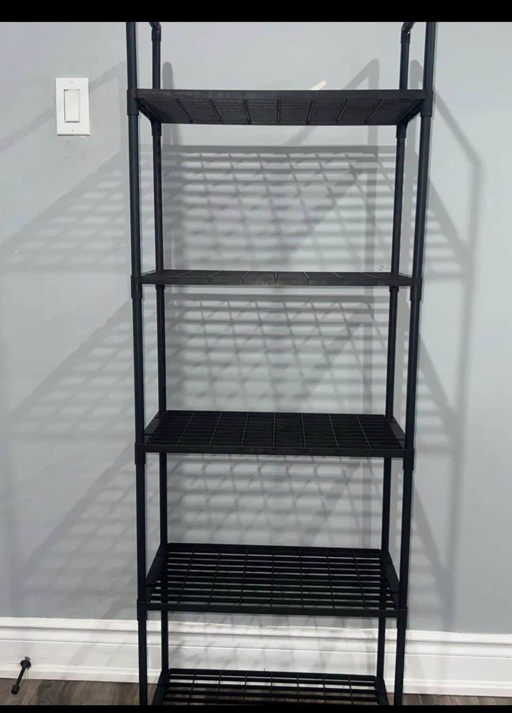 Black 5-Tier Shelving Unit