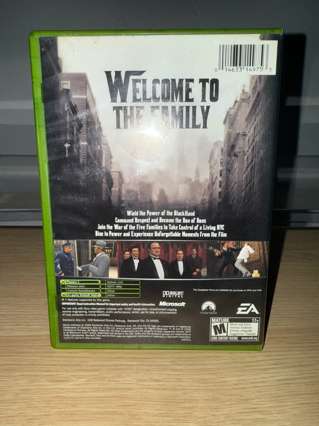 The Godfather: The Game for original Xbox - photo 2