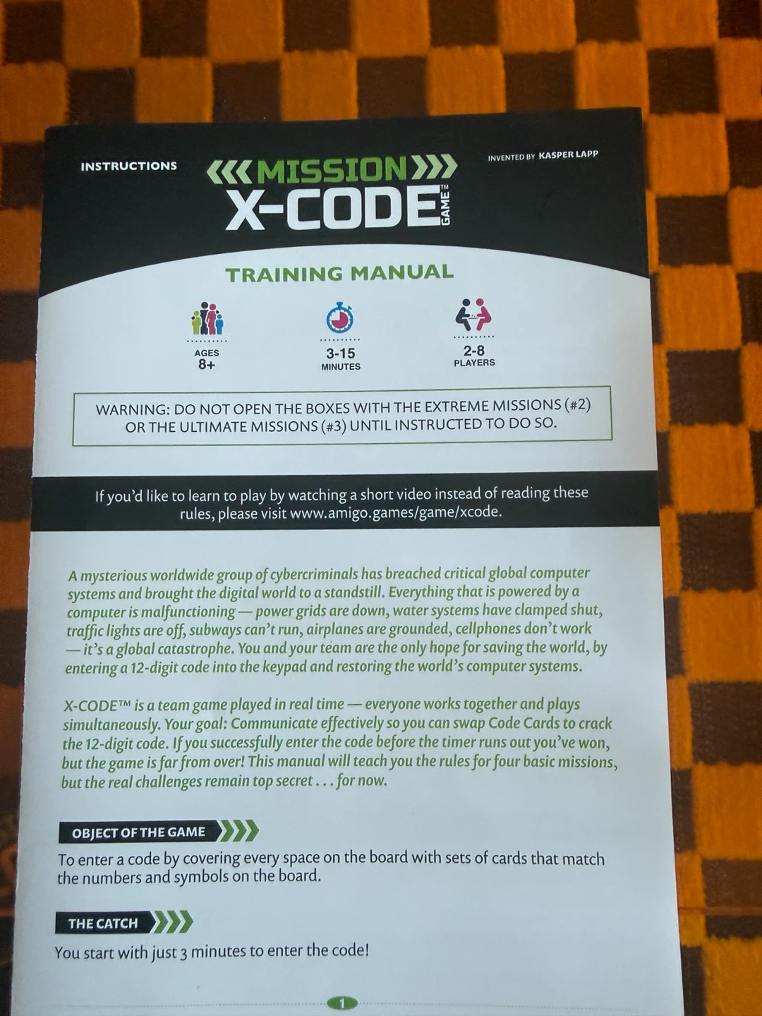 Amigo Mission X-Code Game - photo 3