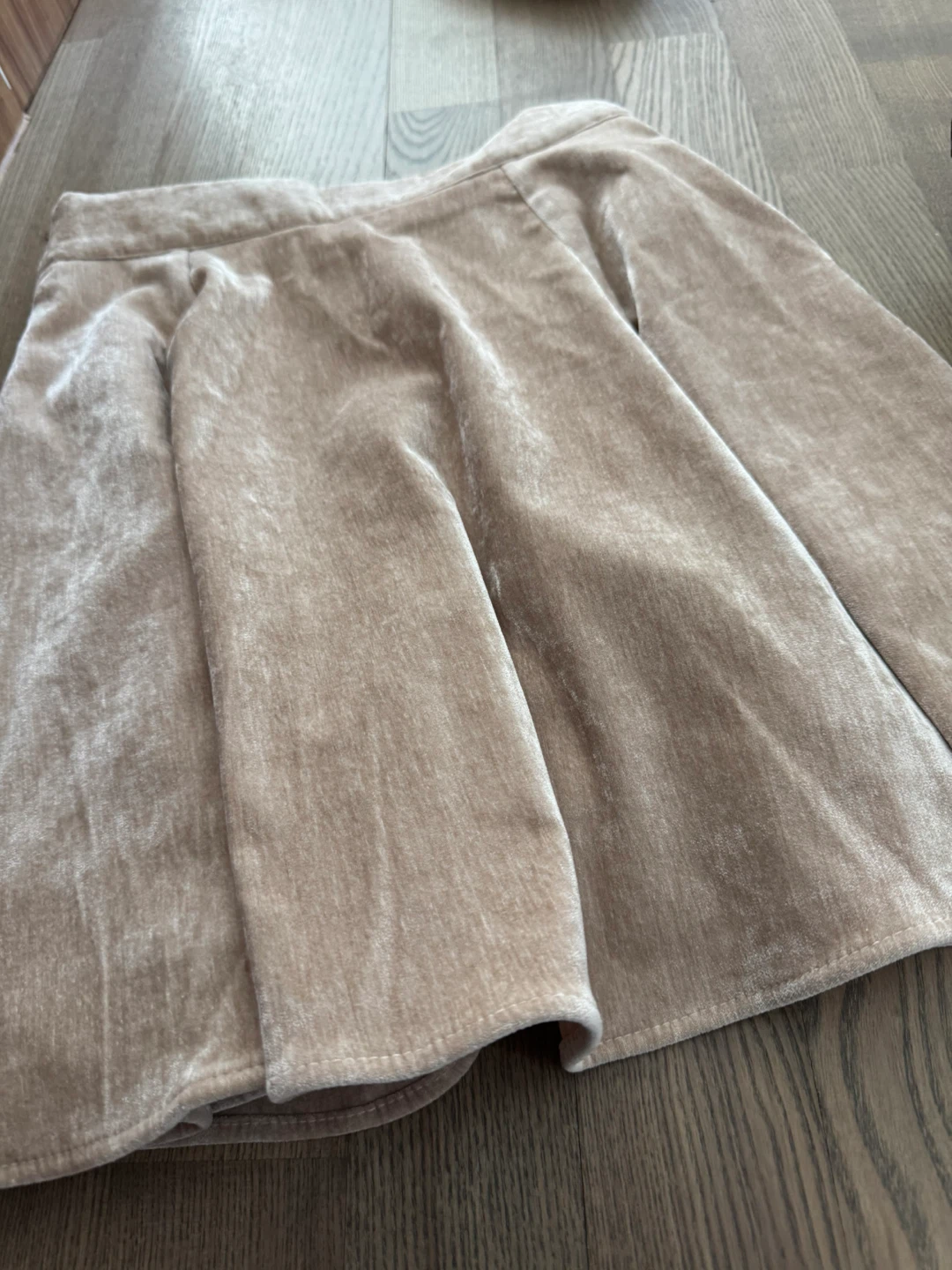 Designers’ Beige Velvet Skirt