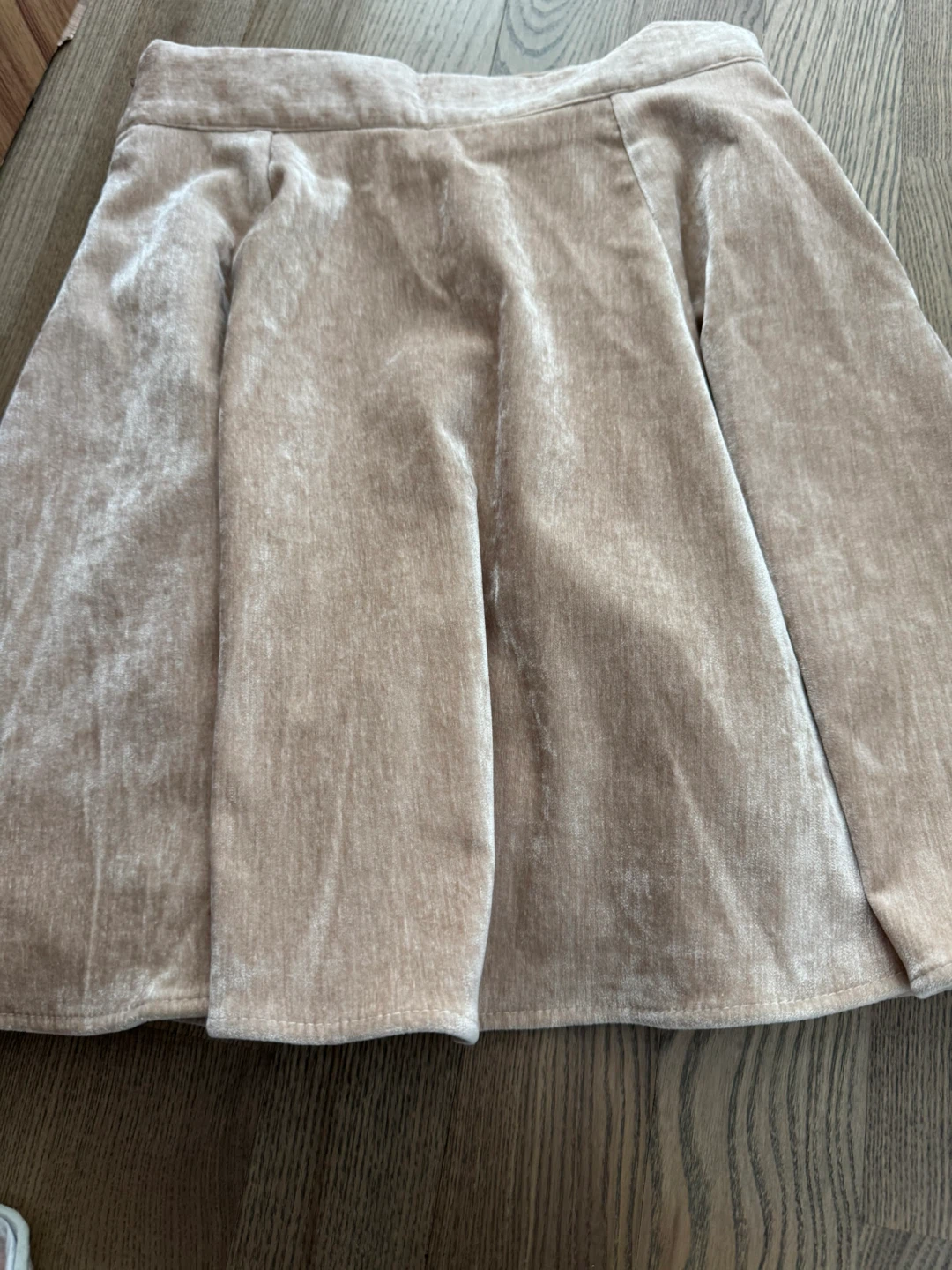 Designers’ Beige Velvet Skirt - photo 4
