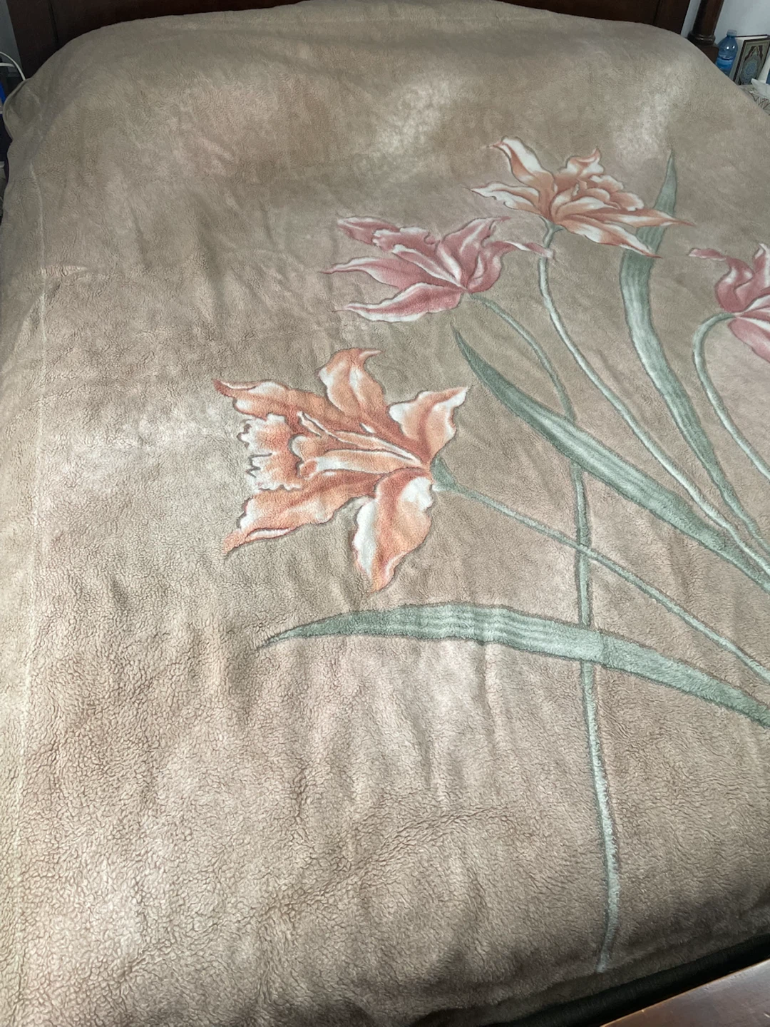 Floral Plush Blanket/ king - photo 2