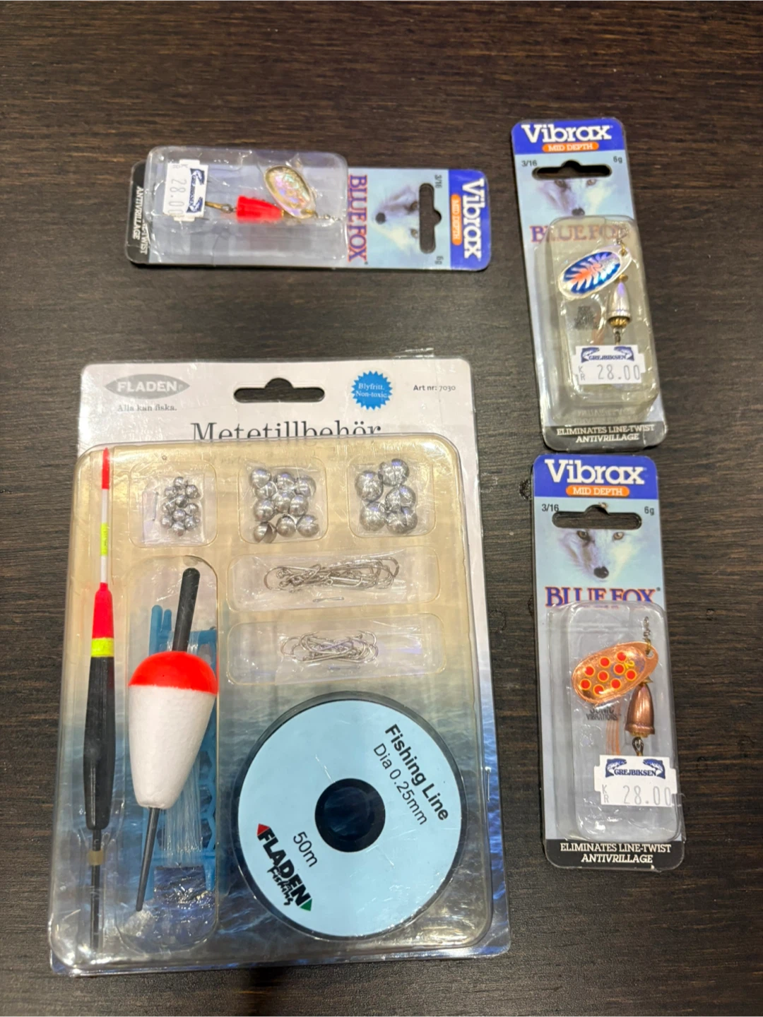 Okuma Zorax ZXR 120 Fishing Reel and Blue Fox Lure Set - photo 4