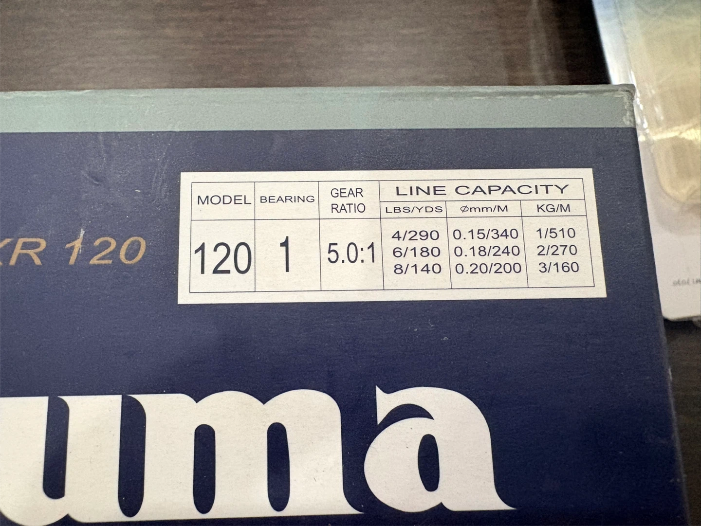 Okuma Zorax ZXR 120 Fishing Reel and Blue Fox Lure Set - photo 3