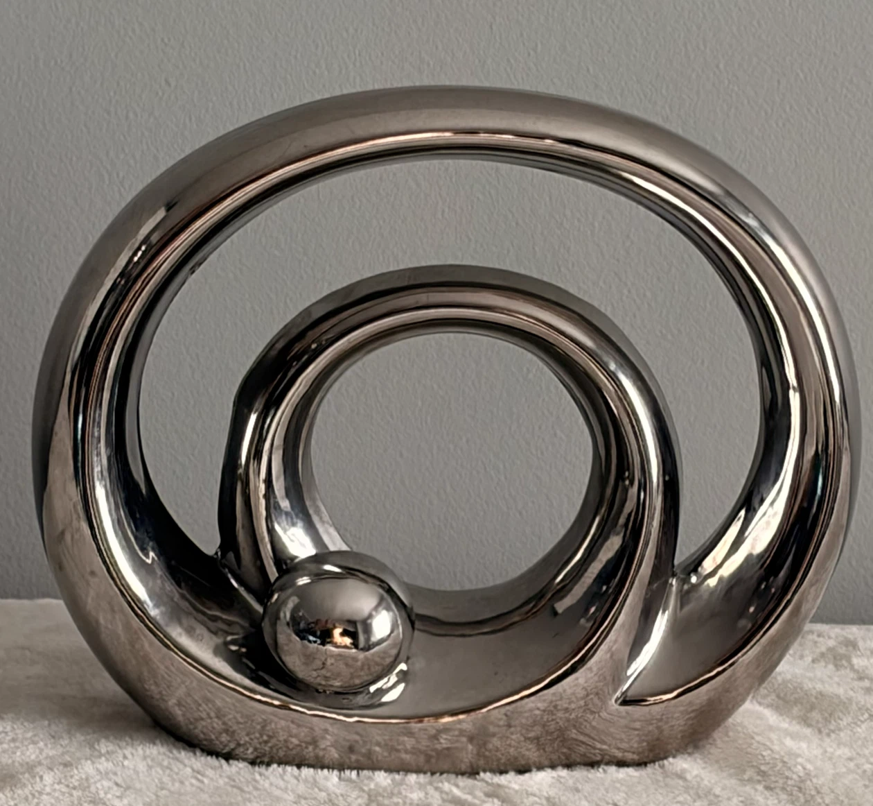 Verdici Design Modern Silver Abstract Sculpture