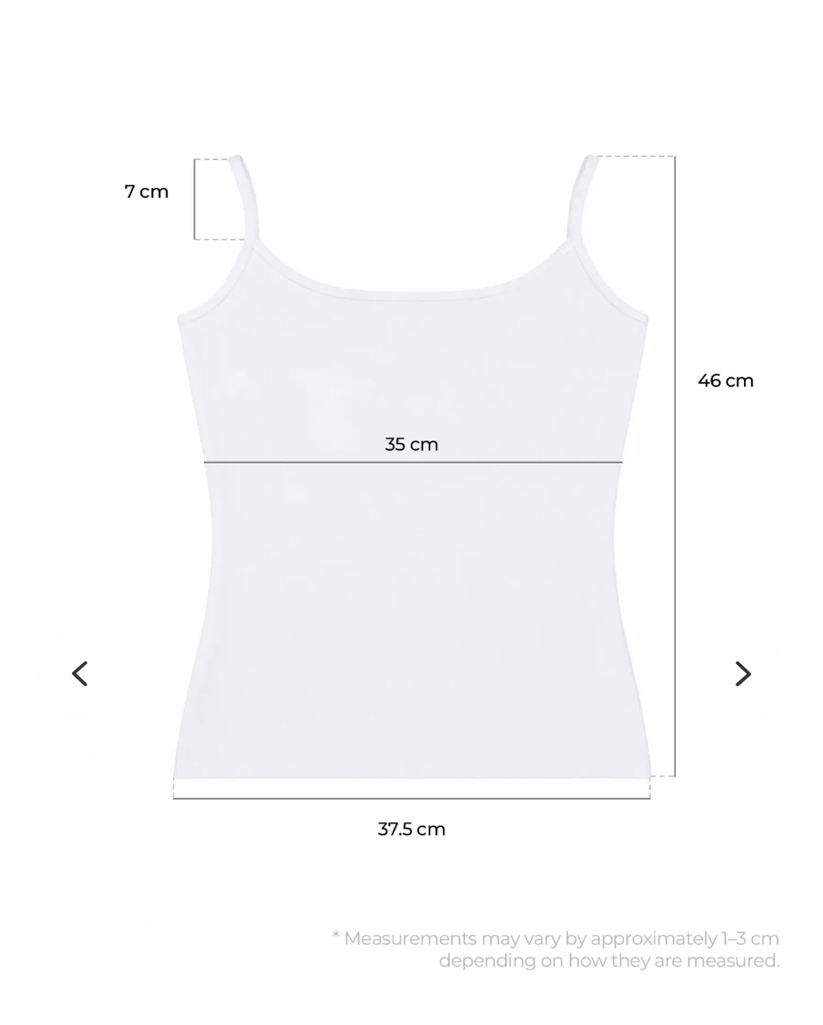 BRAND NEW LEWKIN Essential Cami Crop Top - White - photo 2