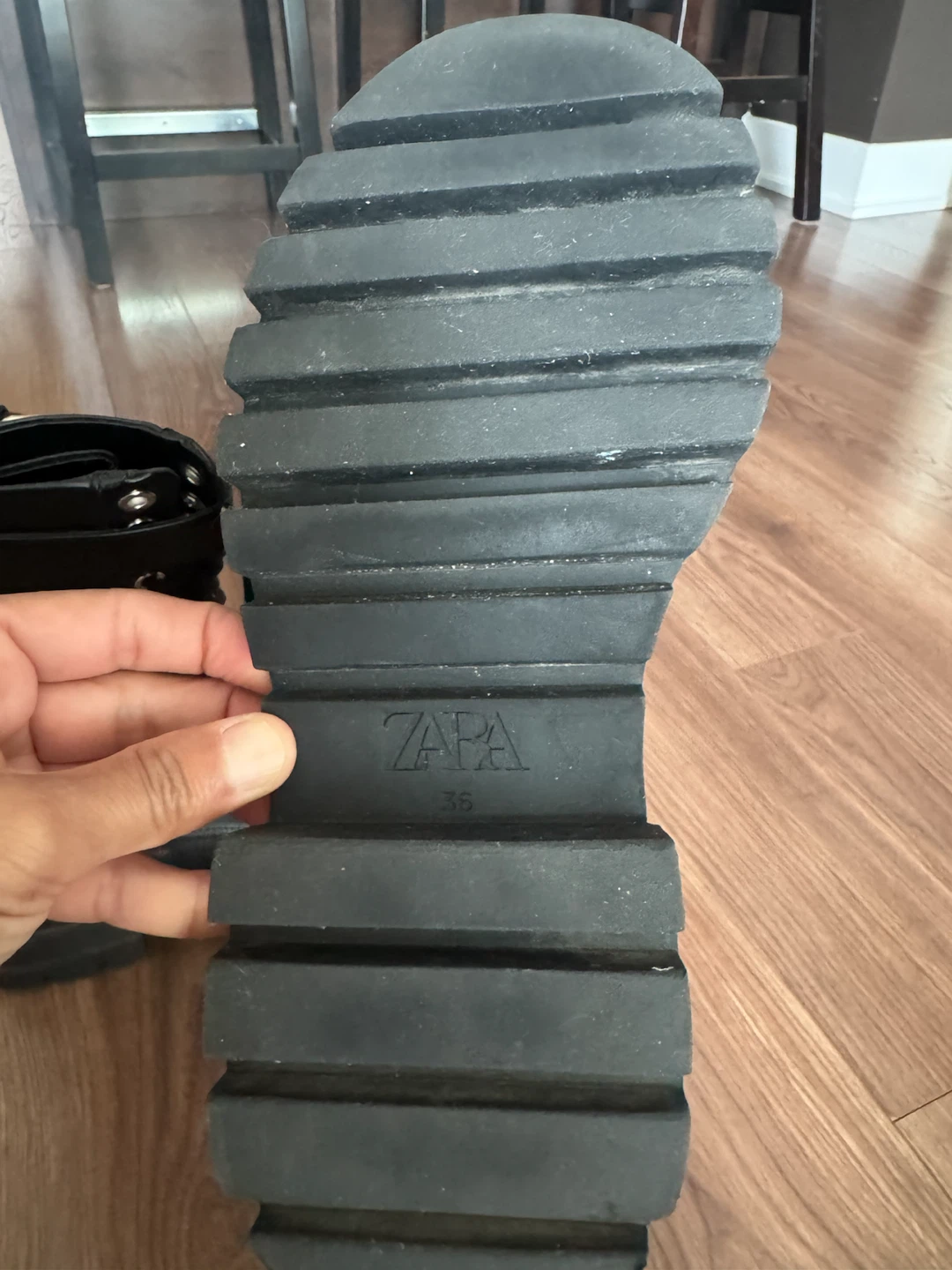 🖤 Brand-New Zara Long Military-Style Boots - photo 3
