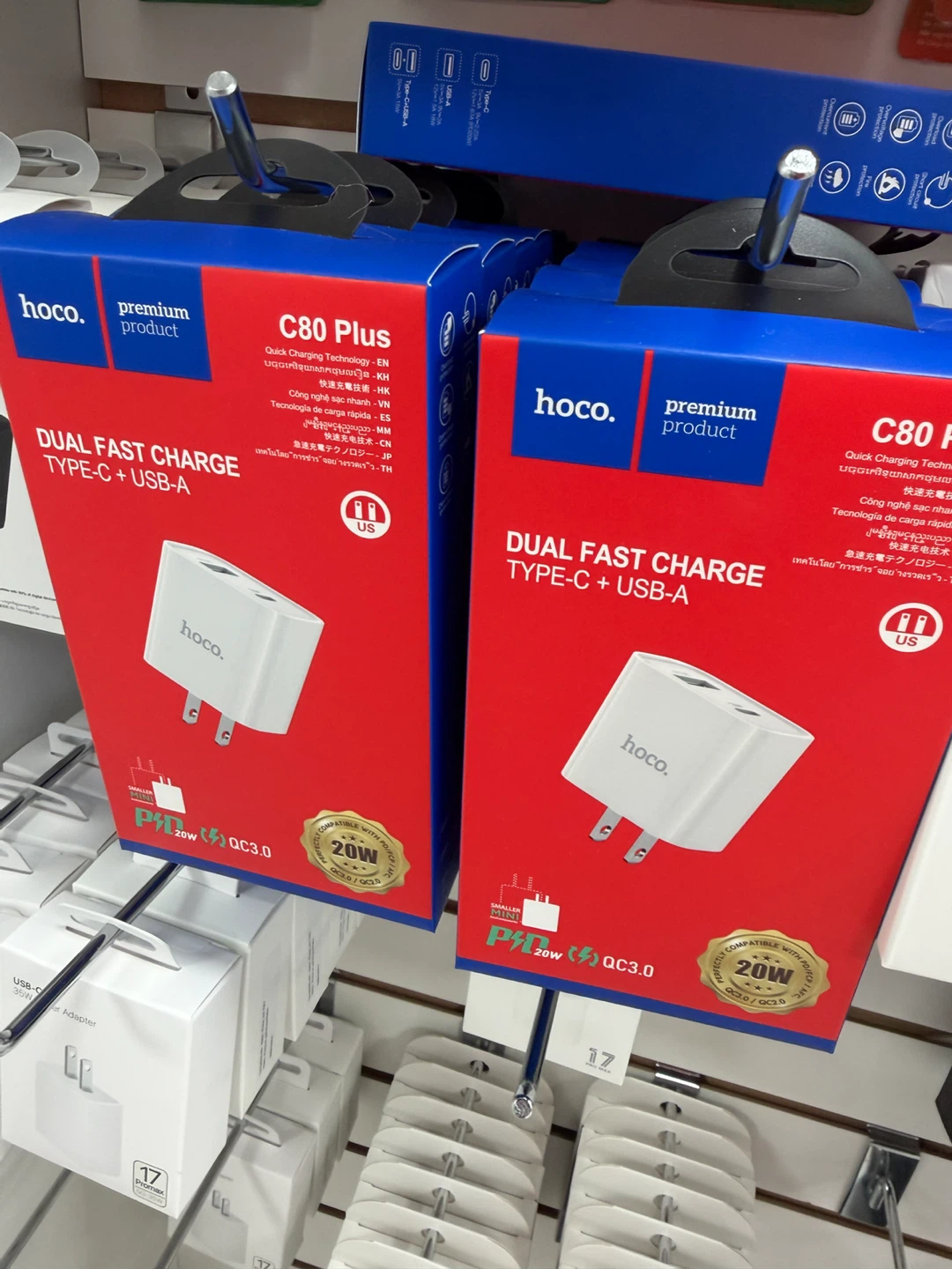 Hoco C80 Plus Dual Fast Charge Adapter