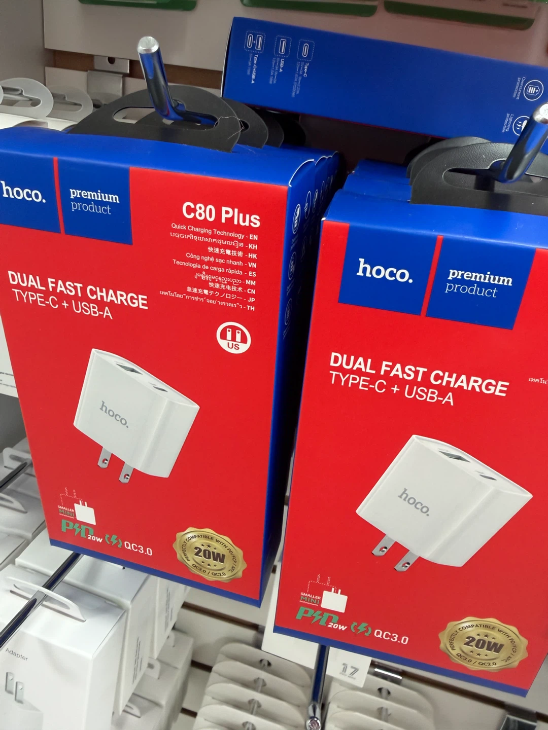 Hoco C80 Plus Dual Fast Charge Adapter - photo 2