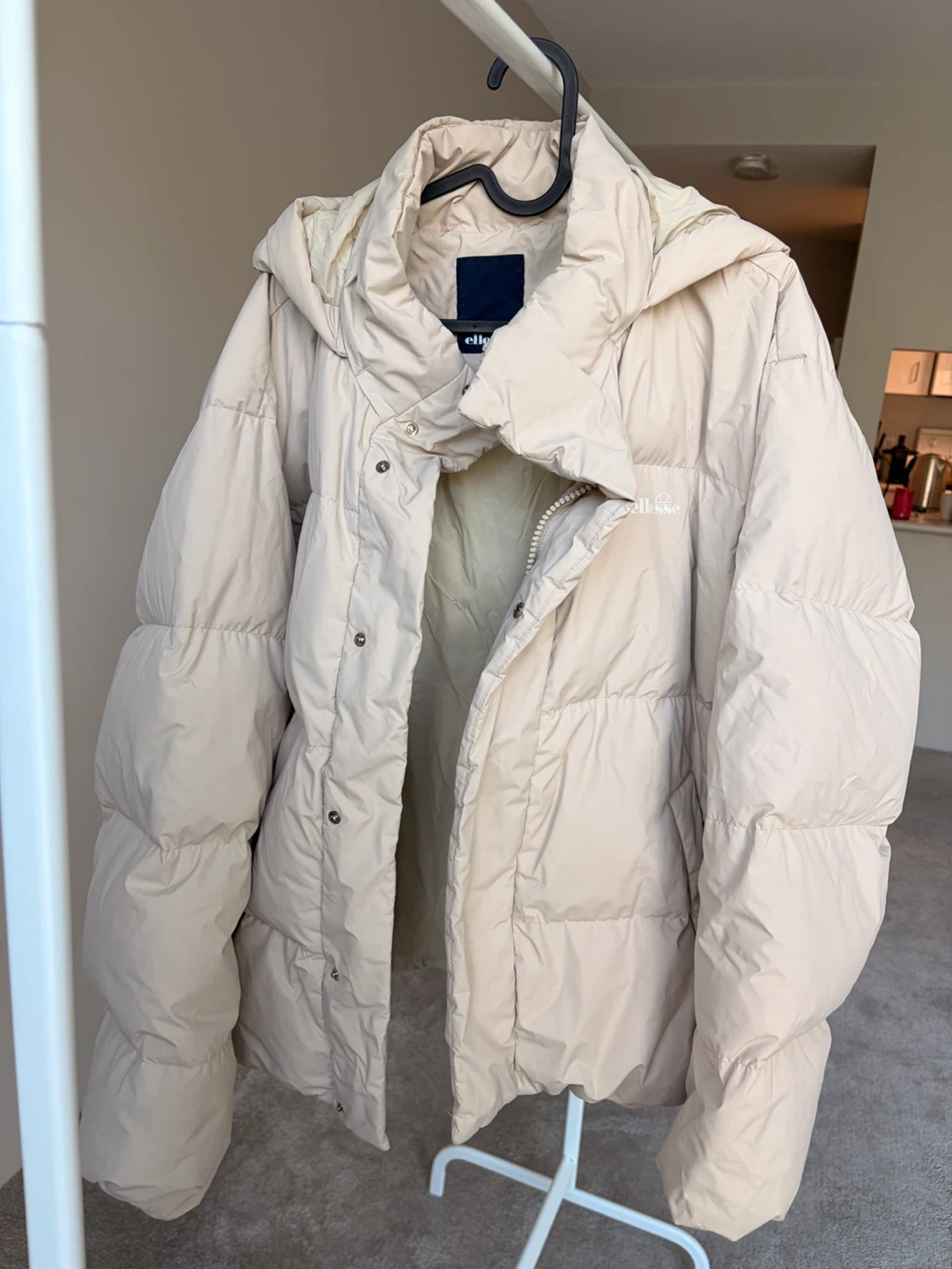 Ellesse Cream Puffer Jacket