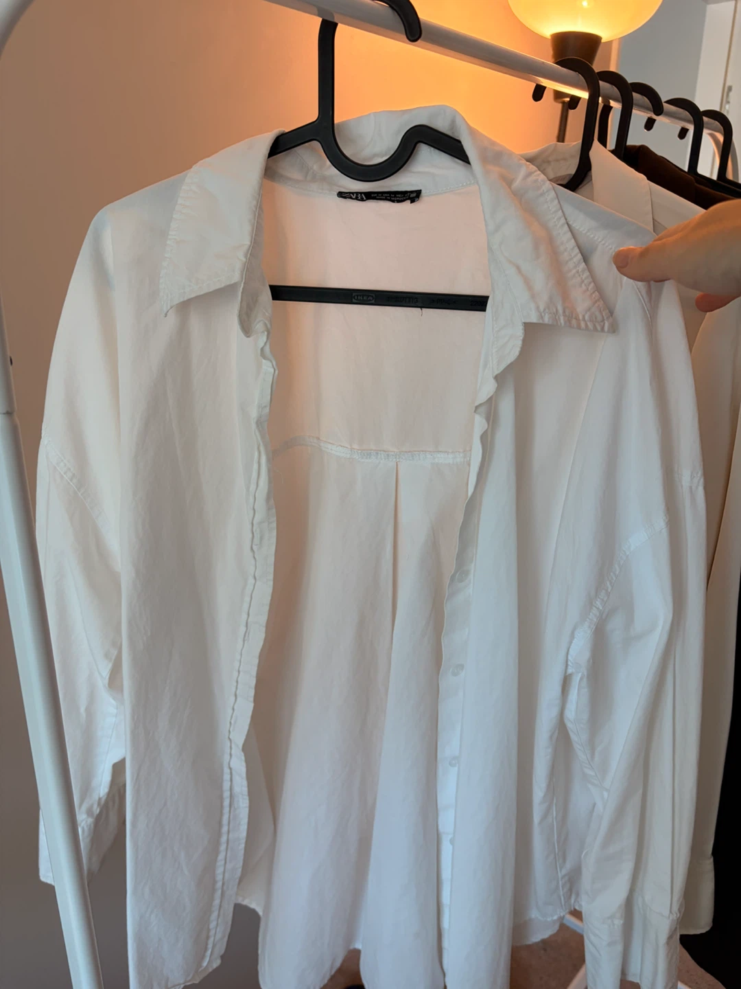 Zara White Button-Down Shirt
