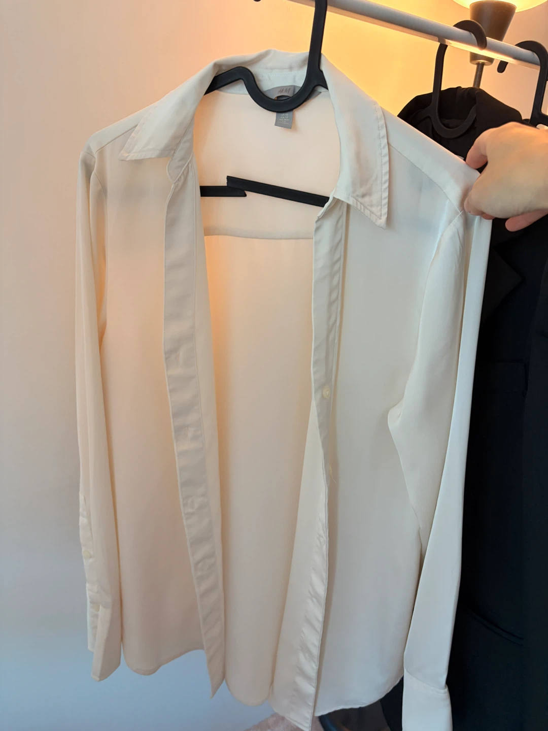 H&M White Button-Up Shirt