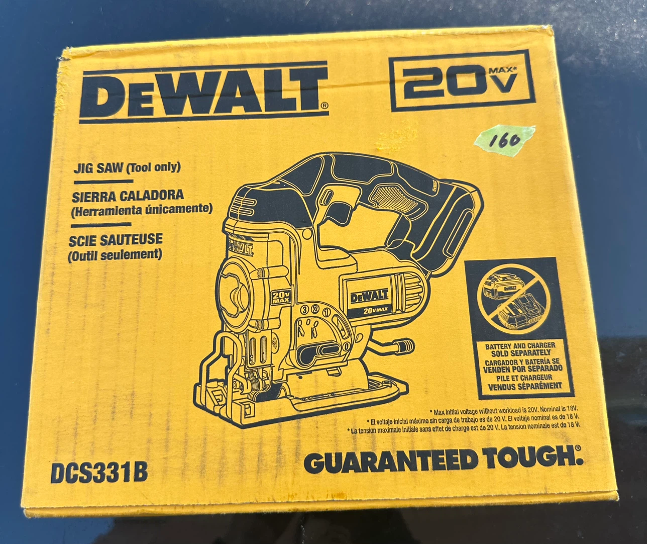 DEWALT 20V MAX Jig Saw (DCS331B)