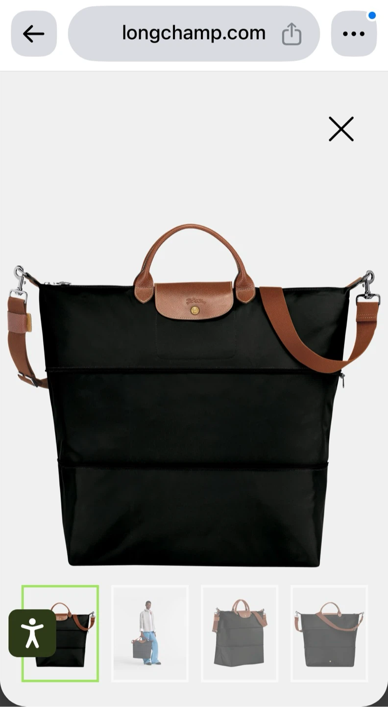 Like new Longchamp Le Pliage Original Extensible Travel Bag
