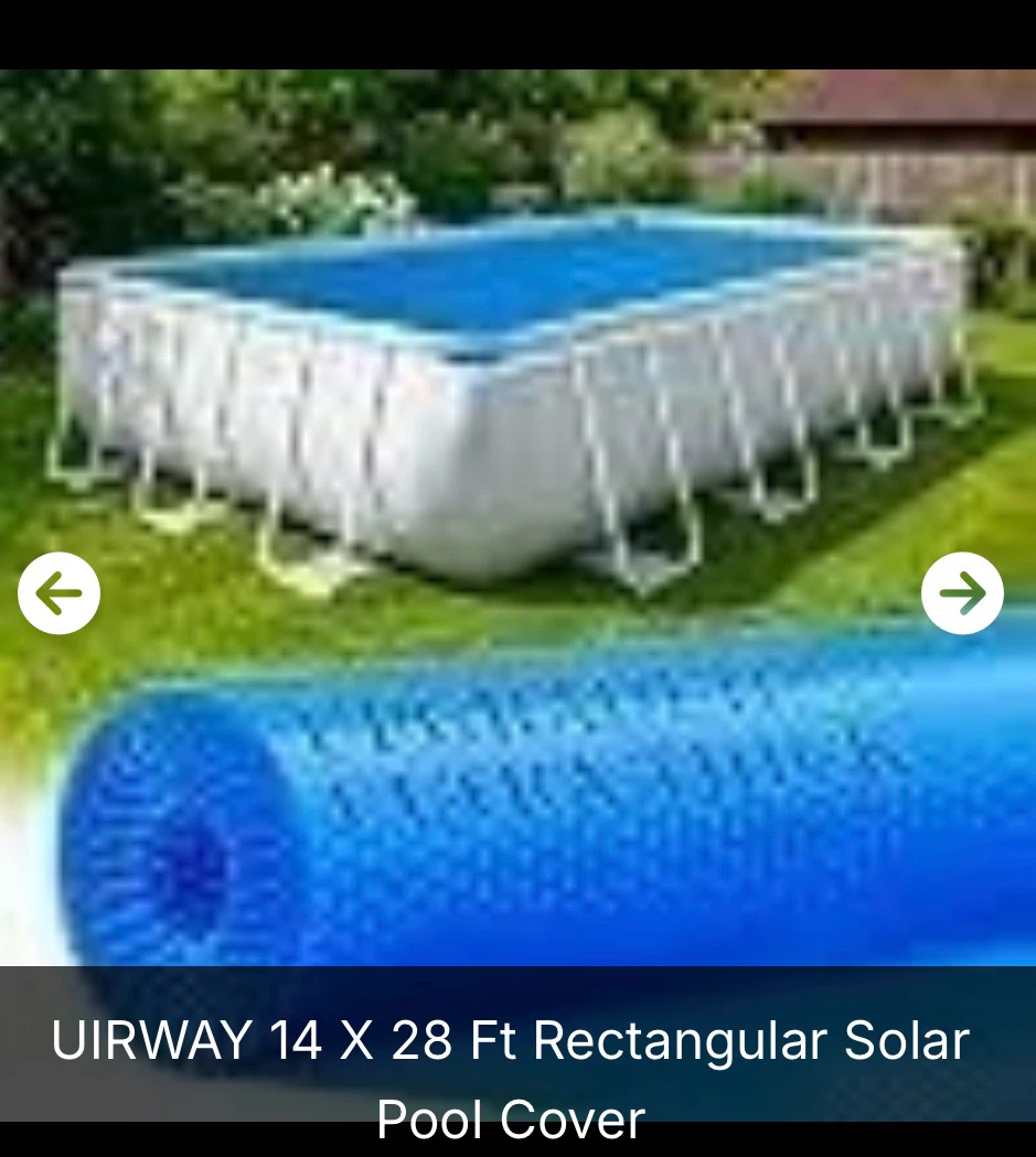UIRWAY 14 x 28 Ft Rectangular Solar Pool Cover