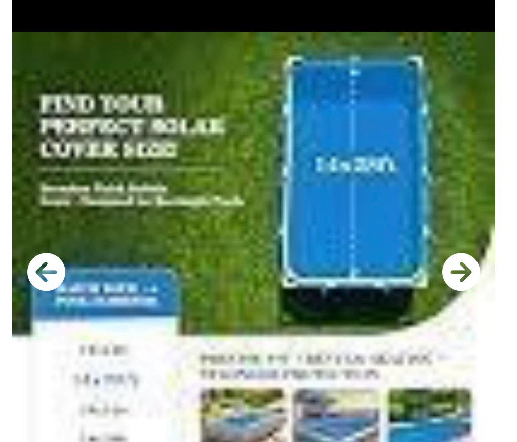 UIRWAY 14 x 28 Ft Rectangular Solar Pool Cover - photo 2