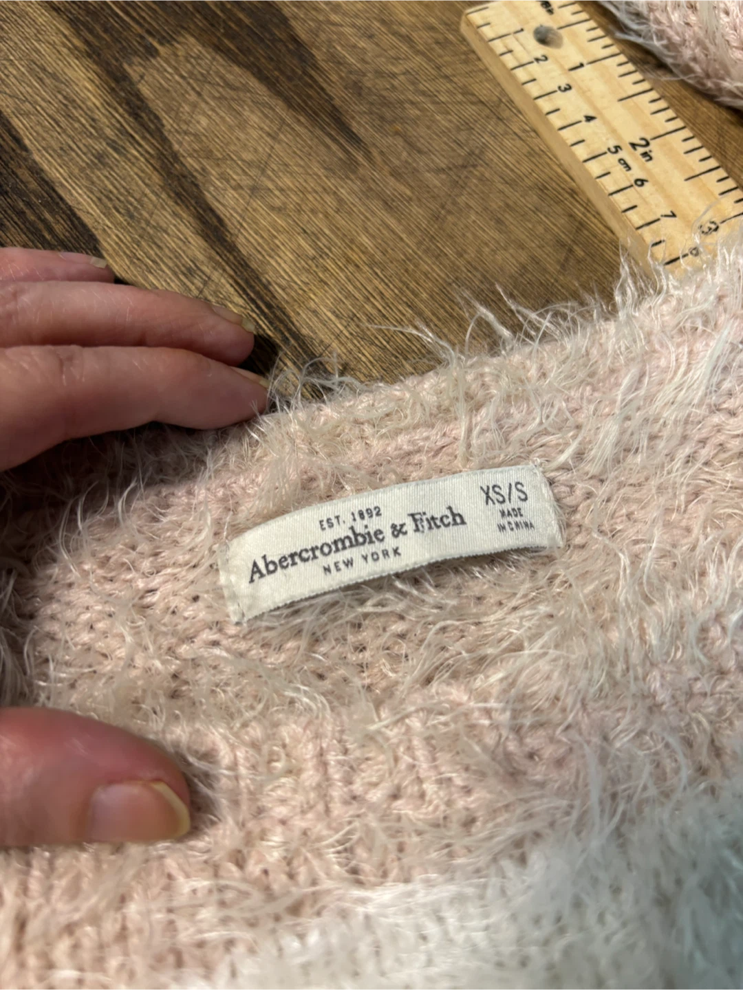 Abercrombie & Fitch Fuzzy Striped Sweater - photo 4