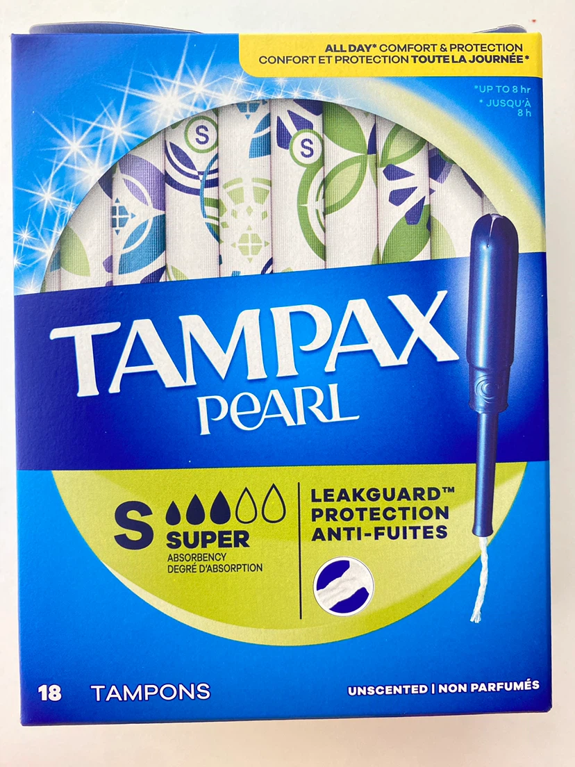Tampax Pearl Super Tampons 18 Count