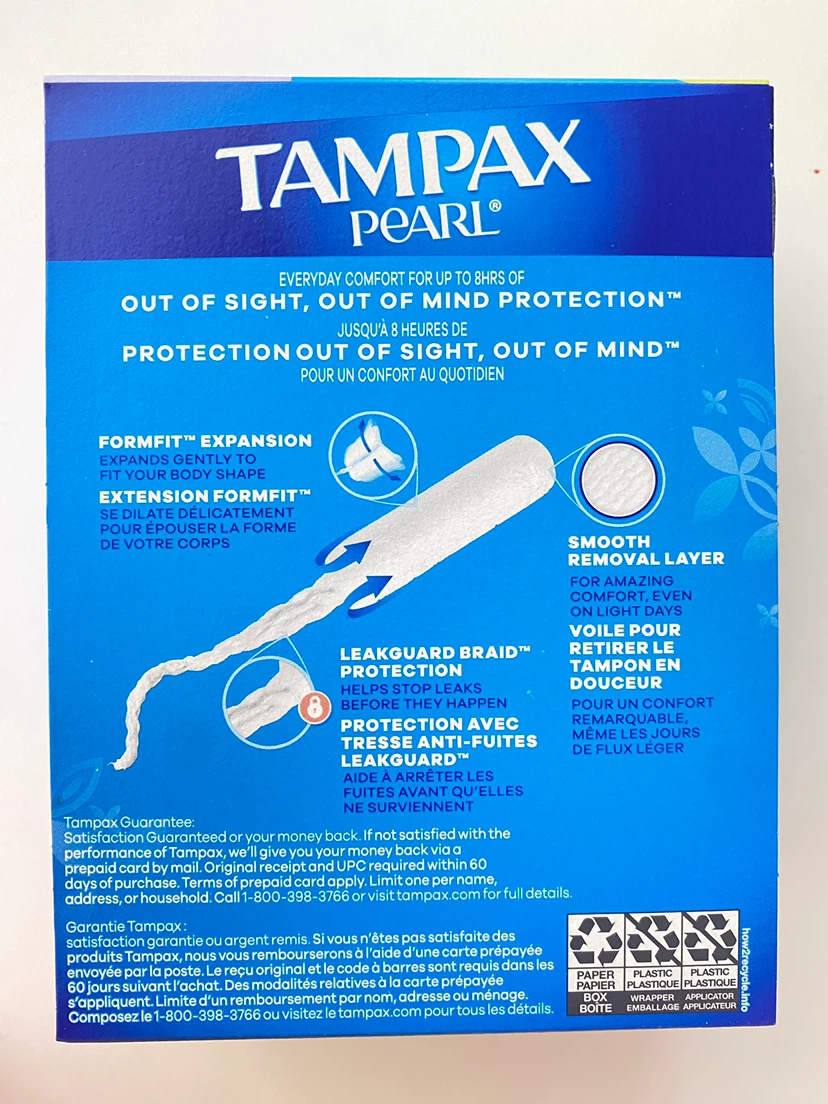 Tampax Pearl Super Tampons 18 Count - photo 3