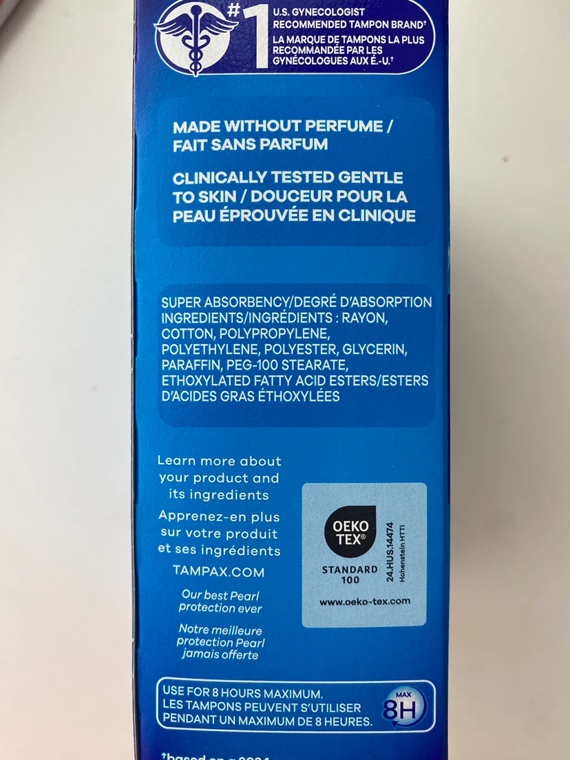 Tampax Pearl Super Tampons 18 Count - photo 4