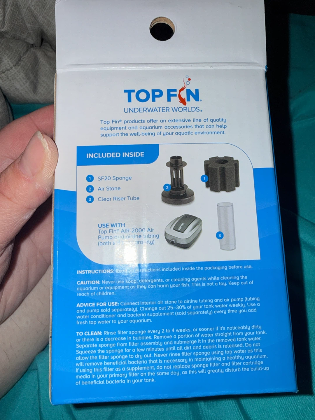 Top Fin SF20 Sponge Filter - photo 2