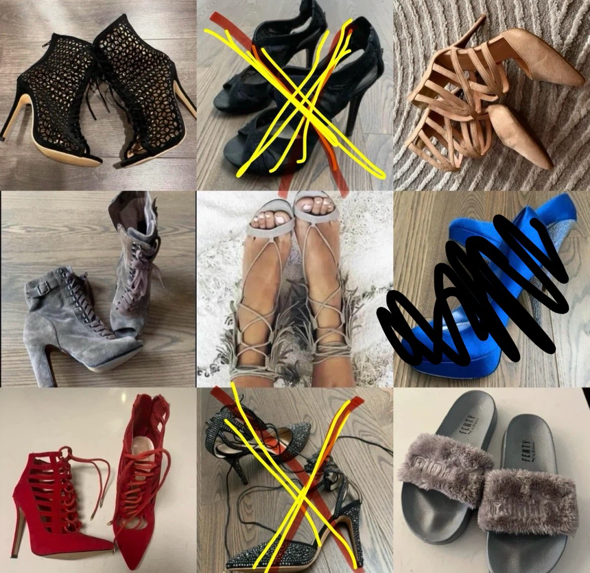$15-24 heels all size 7 (7-7.5)