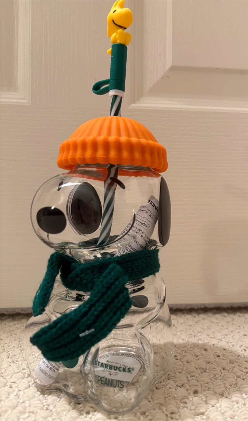 Starbucks Snoopy Glass Cold Cup. - photo 2