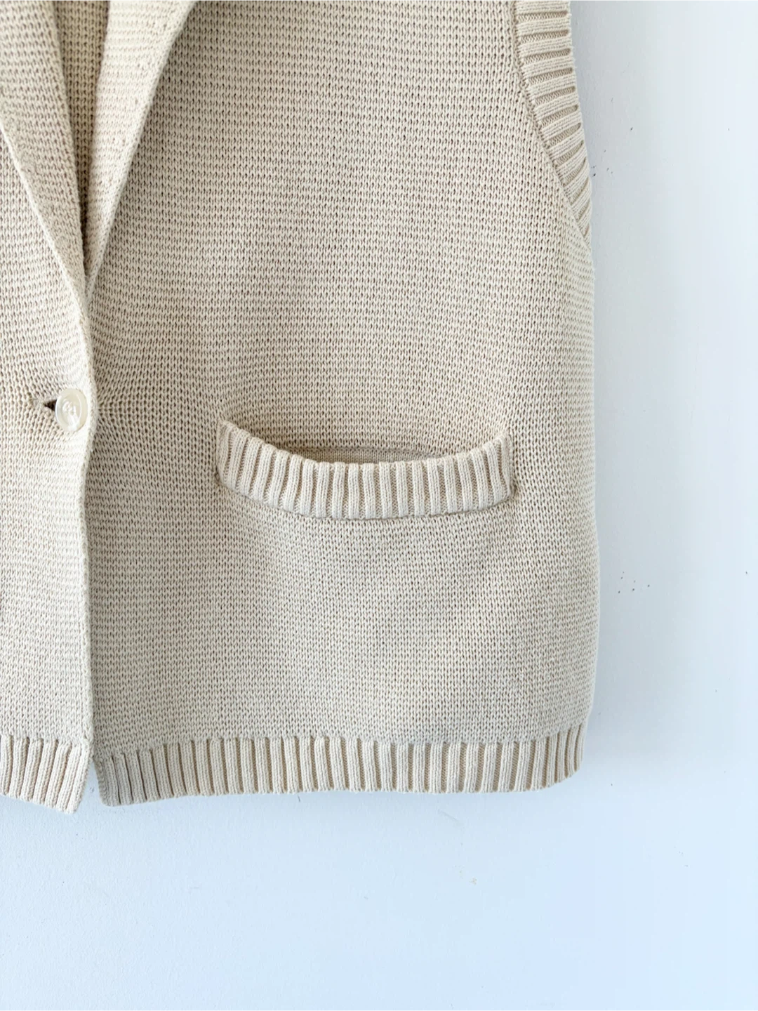 KOTN 100% Cotton Fine Knit Buttoned Vest - photo 5