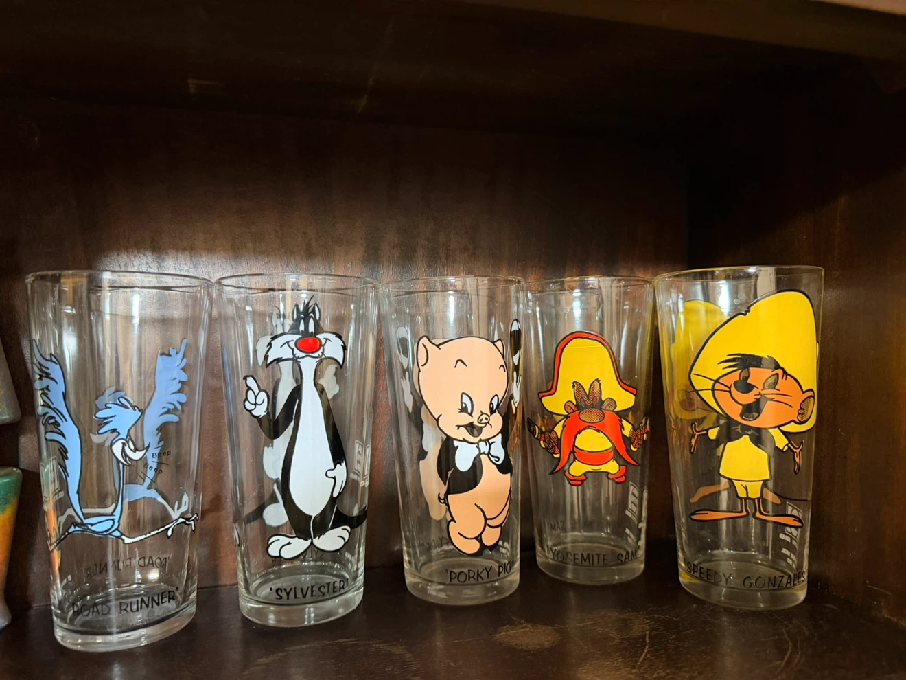 Set of 5 Vintage 1973 Pepsi Looney Tunes Collector Glasses - photo 2